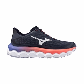 Mizuno | Women's Wave Horizon 8 Running Shoes - Odyssey Gray/White/Striking Coral Best Shoes For Running Cheap
