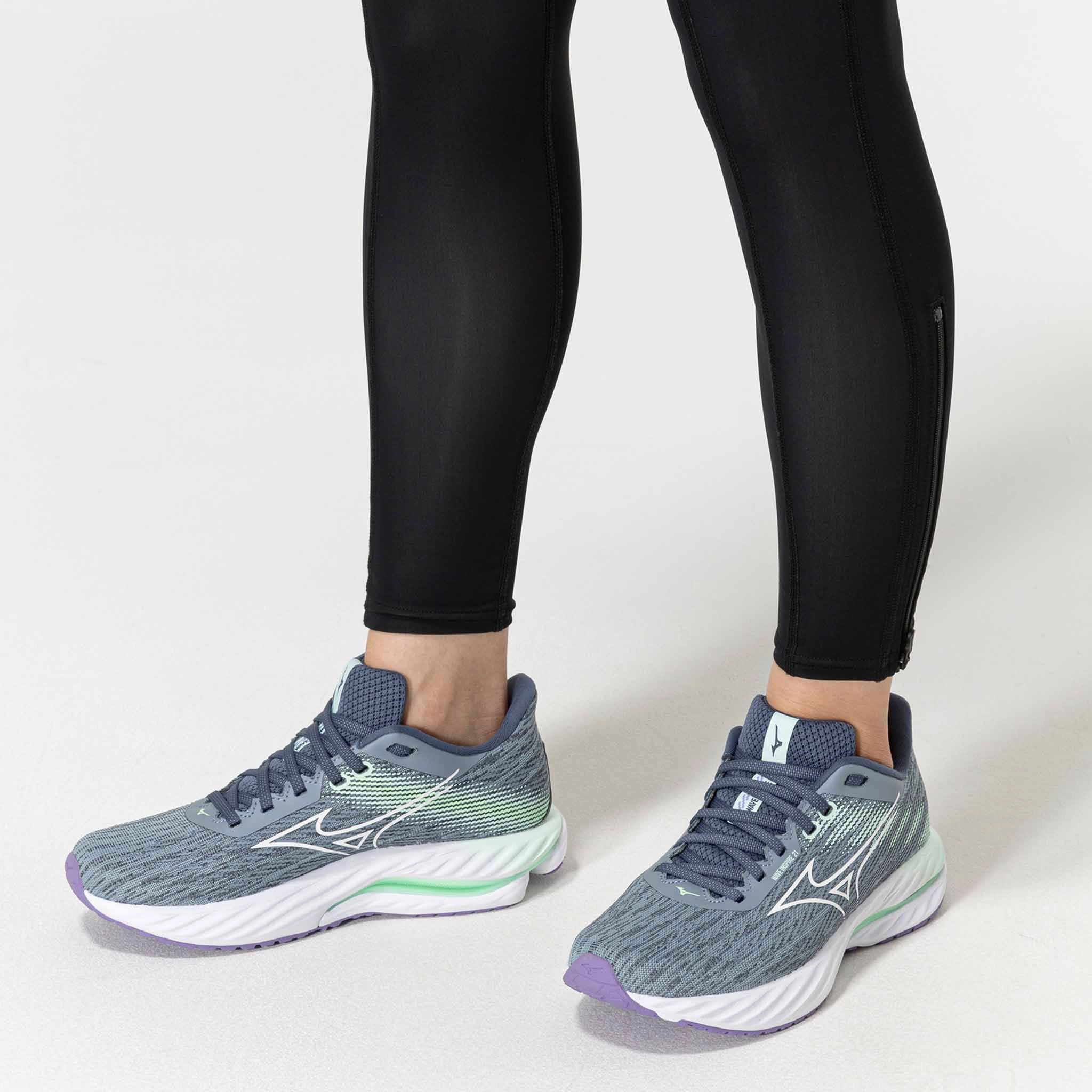 Running Shoes For Foot Pain Mizuno | Women's Wave Inspire 21 Running Shoes - Tradewinds