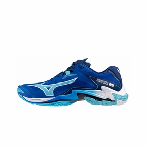 MIZUNO Wave Lightning Z8 Volleyball Shoes - Blue - Volleyball Mid Top Shoes