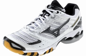 Mizuno Women's Wave Lightning 7 Volleyball Shoes (White/Black) Latest Volleyball Shoes