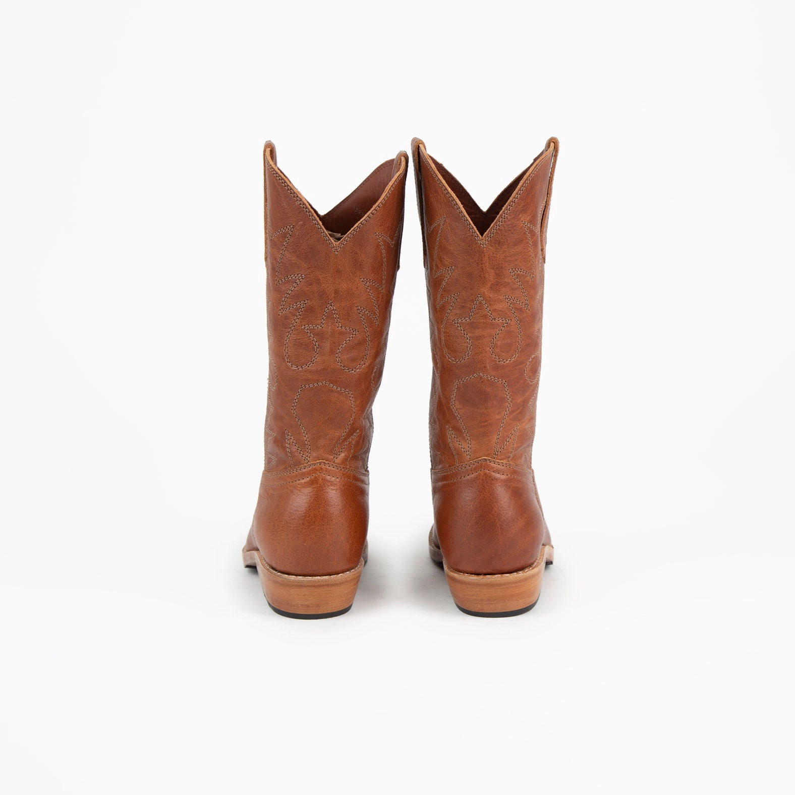 MK22896 - Etta Western Boots Mocca [Women's Leather Boots] Otb Boots