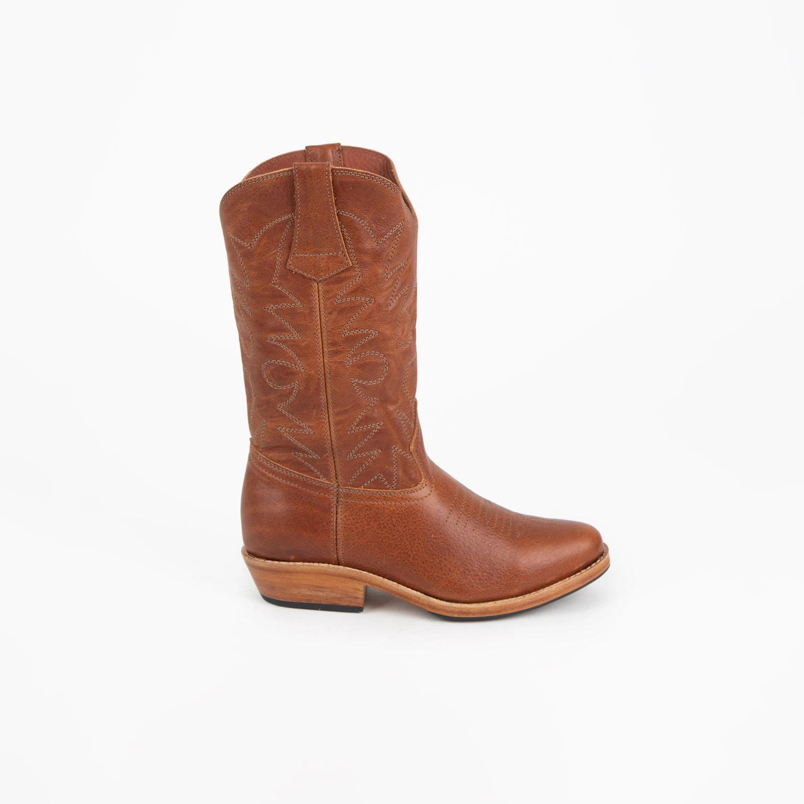 Bargain Boots MK22896 - Etta Western Boots Mocca [Women's Leather Boots]