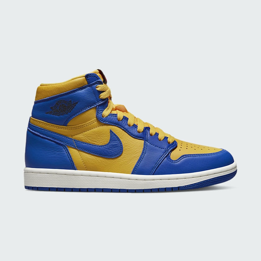 Air Jordan 1 Hi Retro OG Blue/Yellow Women's Trainers FD2596 700 Cortez Nike Shoes
