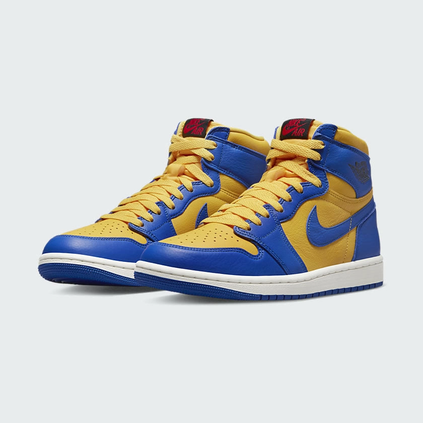 Nike Vomero Shoes Air Jordan 1 Hi Retro OG Blue/Yellow Women's Trainers FD2596 700