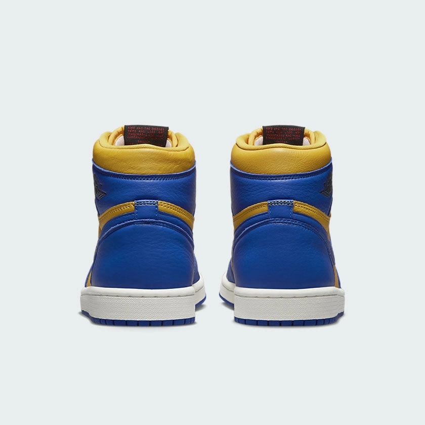 Nike Shoes With Zipper On Side Air Jordan 1 Hi Retro OG Blue/Yellow Women's Trainers FD2596 700