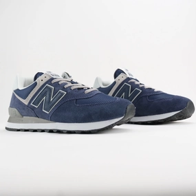 New Balance 574 Core Midnight Navy/ Grey/White Good Running Shoes For Guys