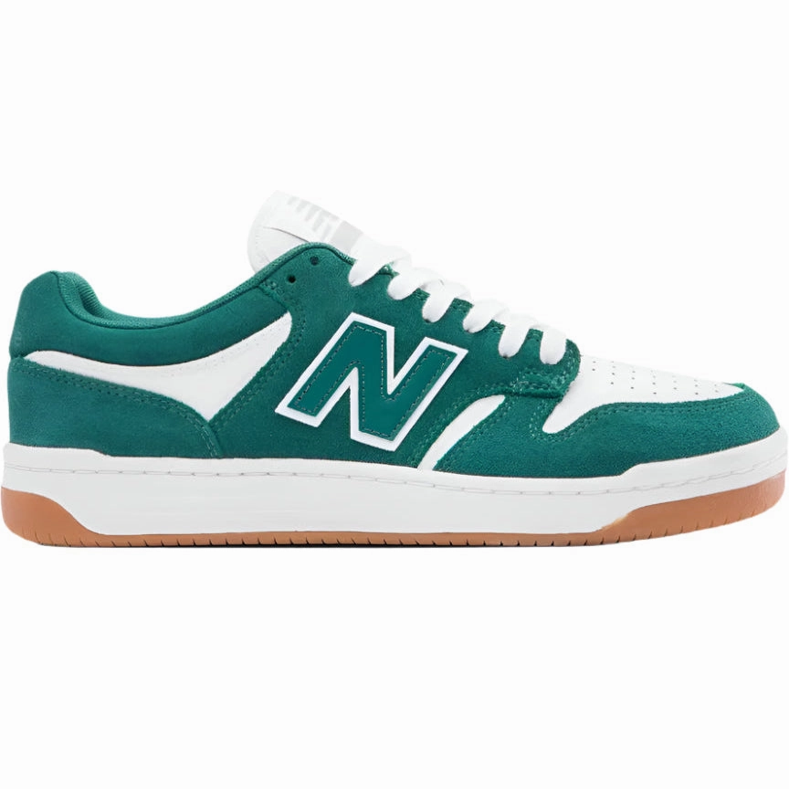 Slip On Skate Shoes With Toe Cap New Balance Numeric - 480NDI (Green/White/Wide)