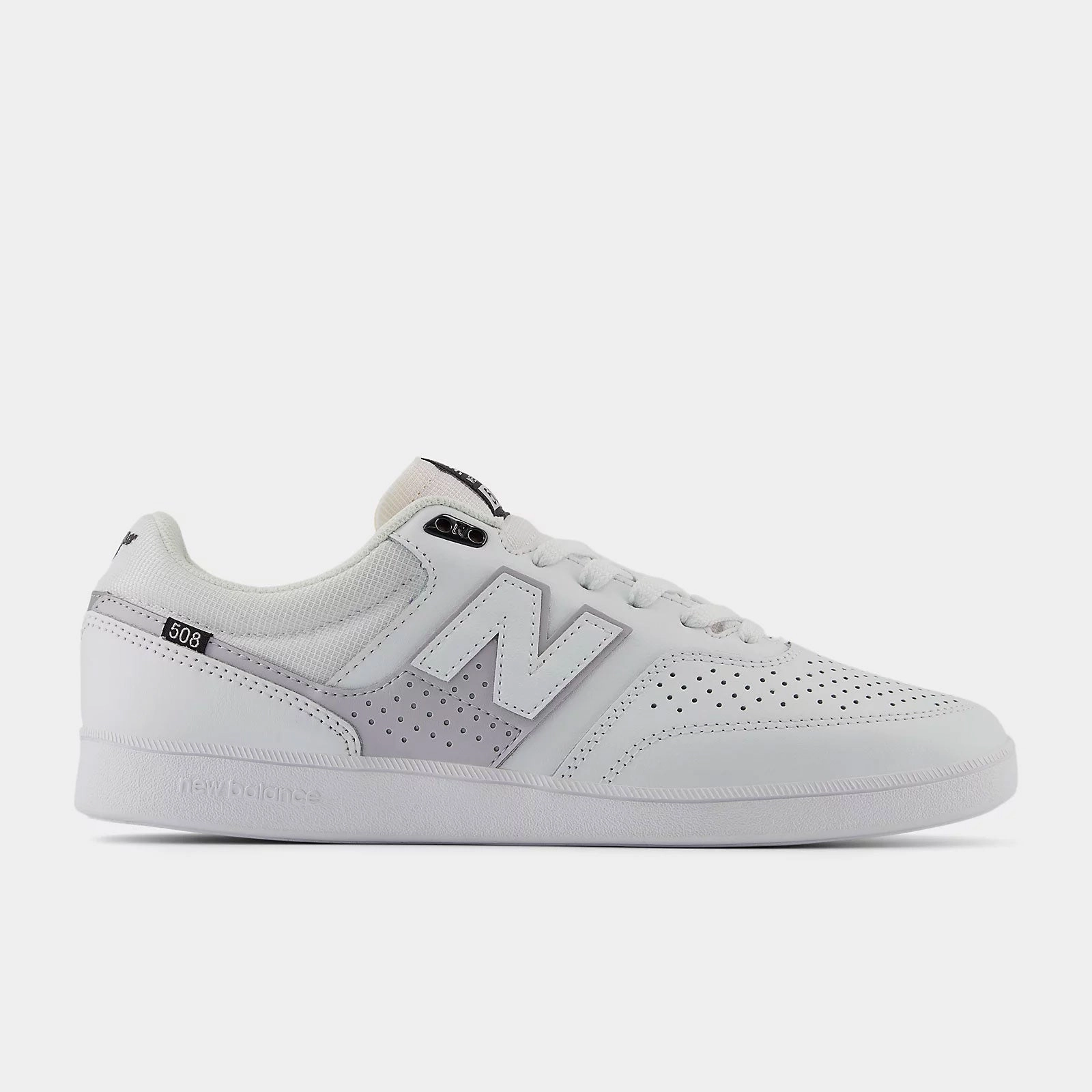 New Balance Numeric Skateboard Shoes 508 Brandon Westgate White/Grey Vulc Skate Shoe