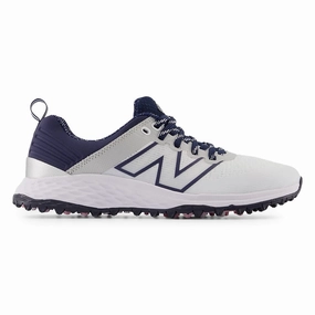 Extra Wide Golf New Balance Women's Fresh Foam Contend v2 Wide Spikeless Golf Shoes -White/Navy