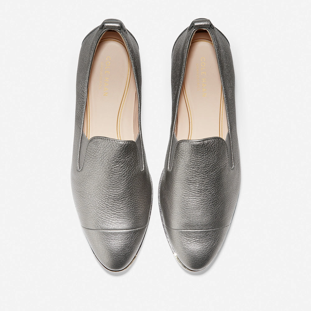 Vineyard Slippers Cole Haan Grand Ambition Slip On Sneaker Antique Metallic Tumbled Leather/Ivory Size 6