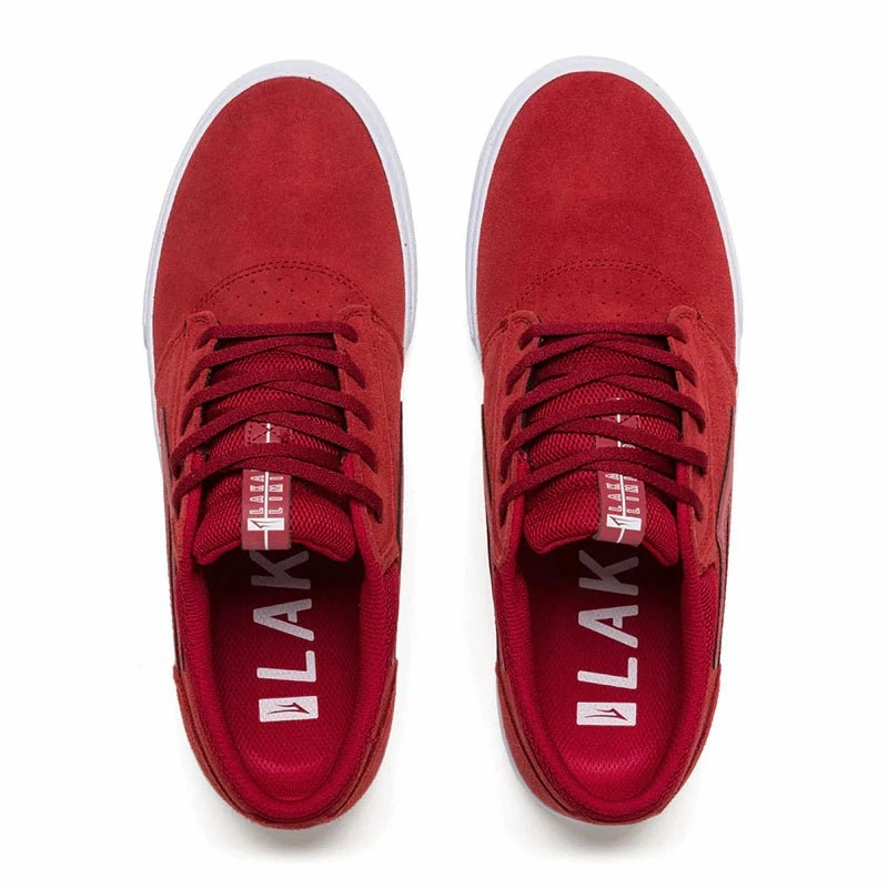 Trending Skate Shoes Lakai GRIFFIN RED/REFLECTIVE SUEDE Shoes