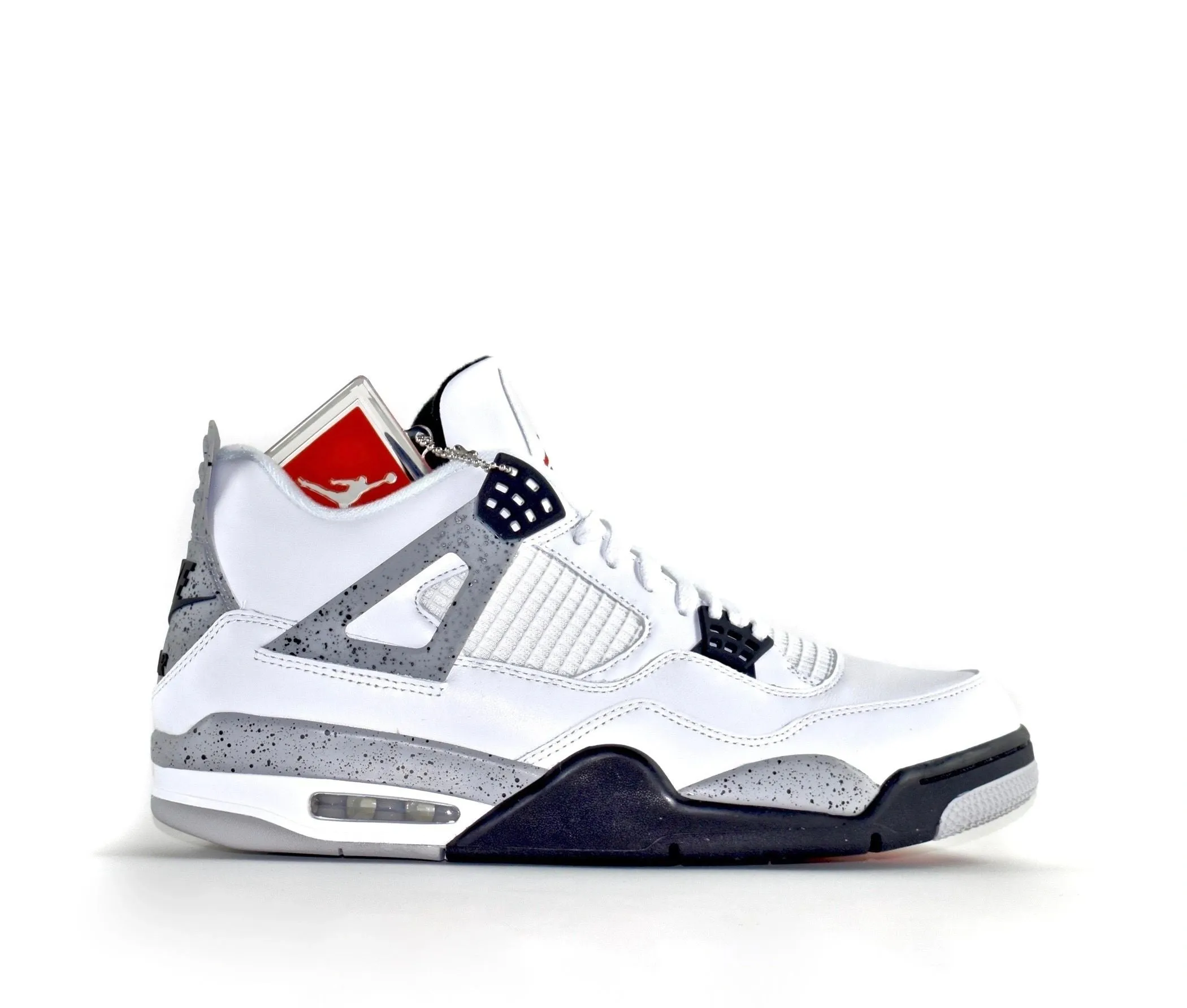 Best Sneakers For Retail Workers Nike Air Jordan 4 IV White/Cement "NIKE AIR" Size 12