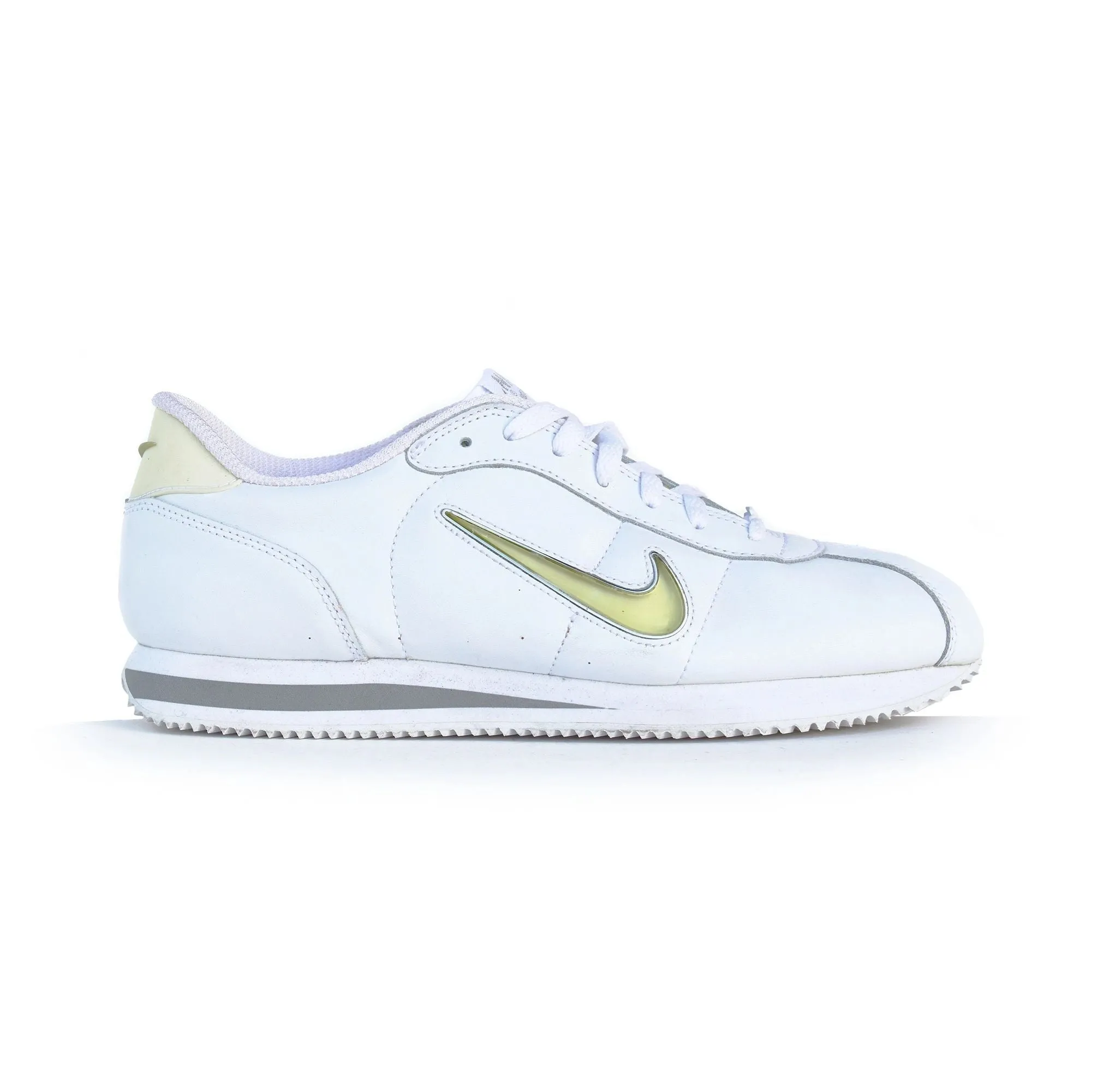 All Designer Sneakers Nike Cortez Deluxe 2003 Jewel Swoosh White/White NEW in Box Size 12
