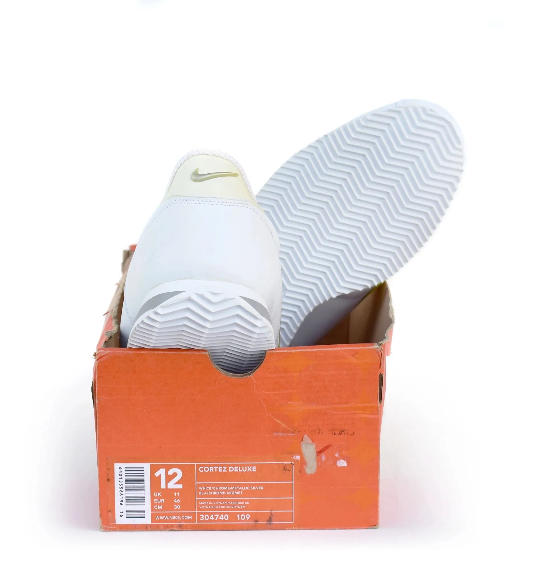 Nike Cortez Deluxe 2003 Jewel Swoosh White/White NEW in Box Size 12 Hot Sneakers