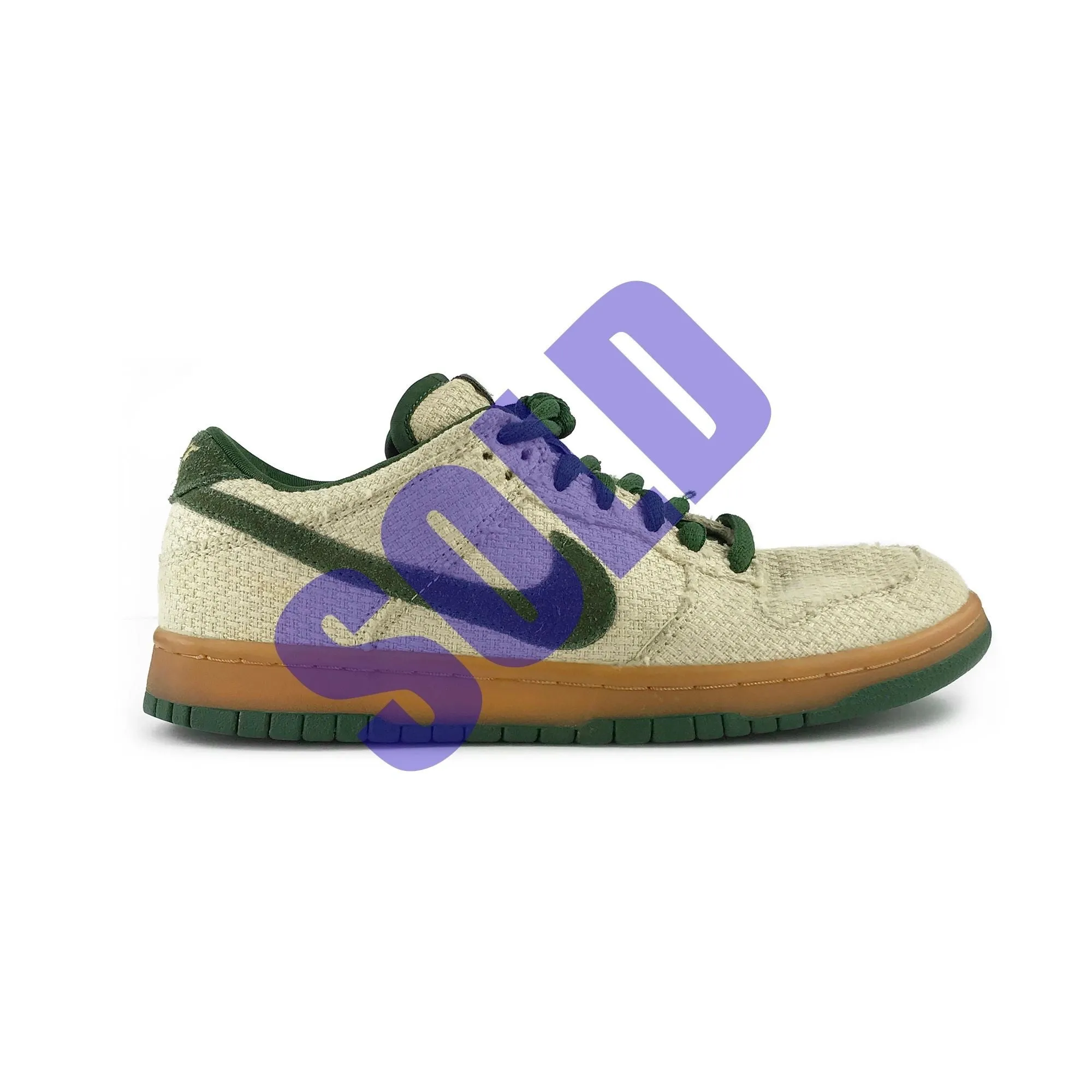 Sneakers With Stability Nike Dunk Low SB 2004 Hemp Green Size 8