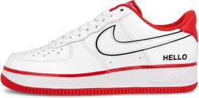 NIKE Air Force 1 '07 Lx Leather Trainers Sneakers Shoes Cz0327 (White/White-Univ Red-Black 100) Nike Preschool Basketball Shoes