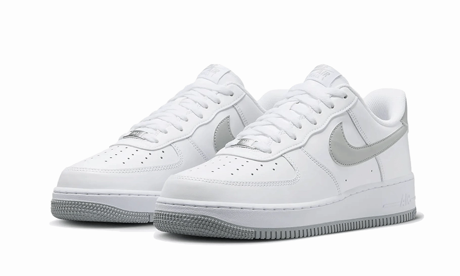 Black Nike Shoes Nike Air Force 1 Low '07 White Light Smoke Grey