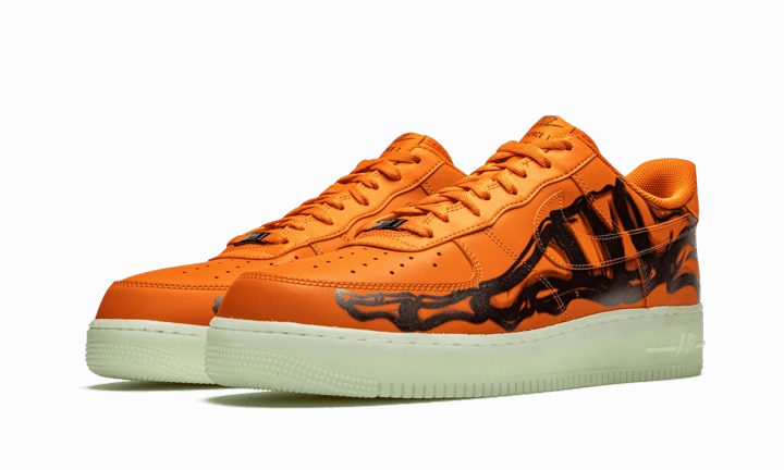 Nike Air Force 1 Low Orange Skeleton Halloween (2020) Nike Trail Shoes