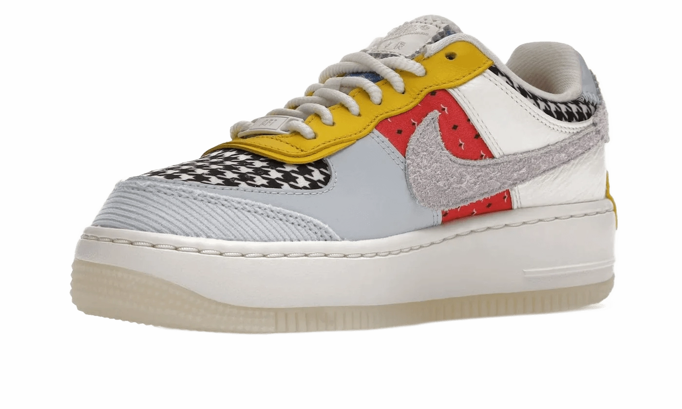 Nike Agassi Shoes Nike Air Force 1 Low Shadow Multi Print Houndstooth