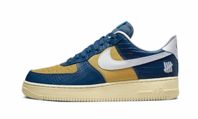 Nike Air Force 1 Low SP Undefeated 5 On It Blue Yellow Croc Vintage Nike Basketball Shoes