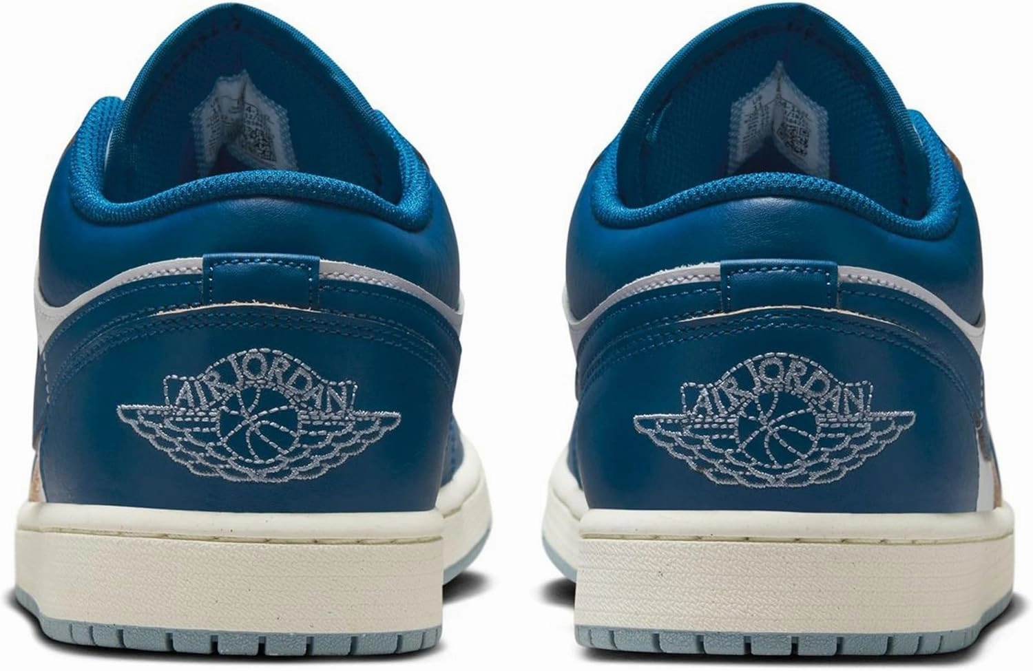 Sparkle Swoosh Nike Shoes Nike Air Jordan 1 Low SE Men's Shoes (FN5214-141, White/Blue Grey/Sail/Industrial Blue)