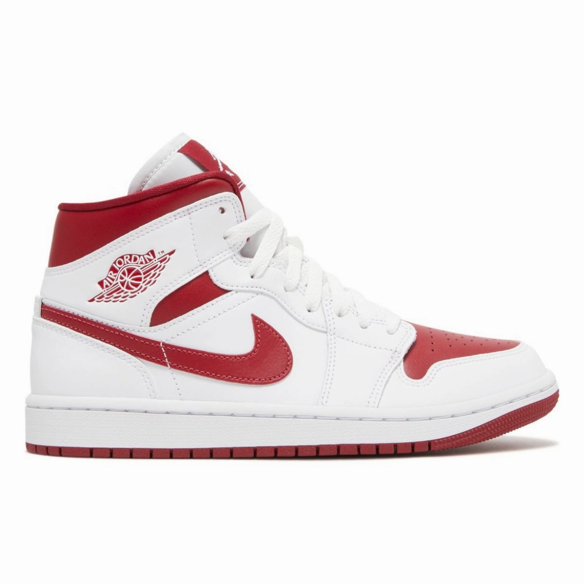 Nike Air Jordan 1 Mid White Pomegranate BQ6472 161 New Nike Shoes 2024