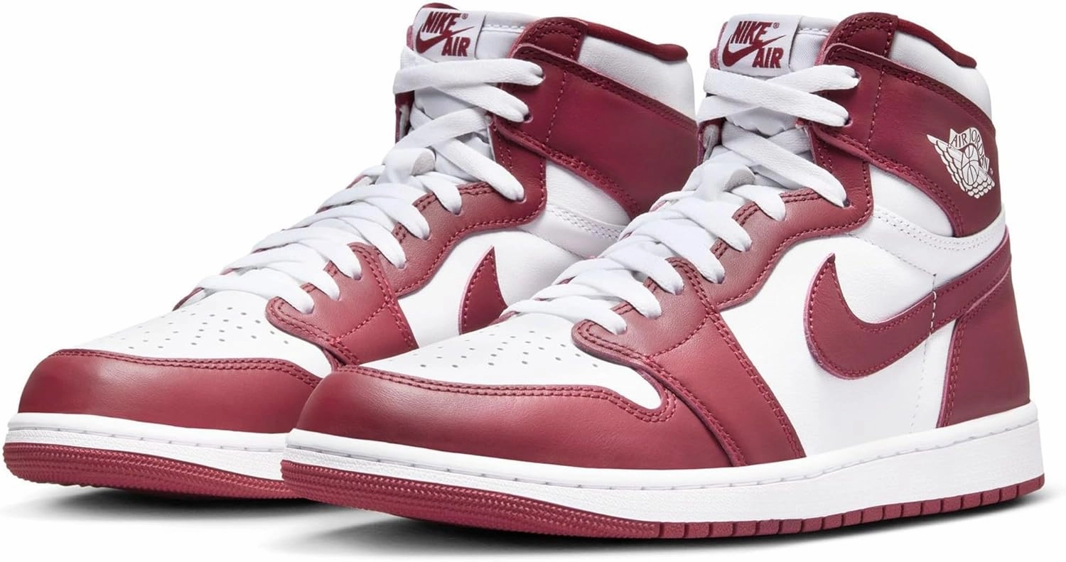 Nike Air Jordan 1 Retro High OG Men's Shoes White/Black-Green Glow DZ5485 130 Nike Bag Shoes