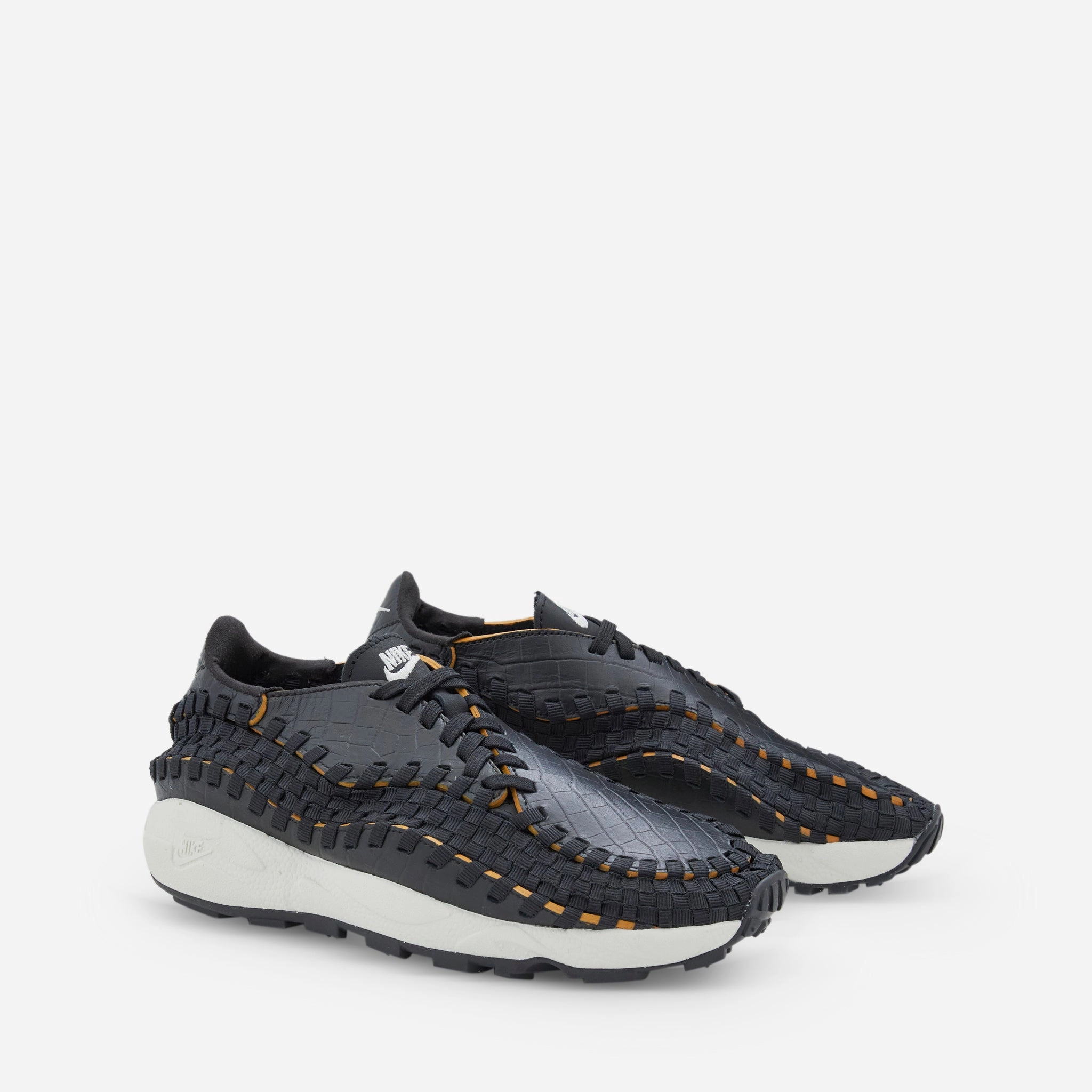 Nike Max Shoes Women's Air Footscape Woven PRM Black | Pale Ivory | Desert Ochre