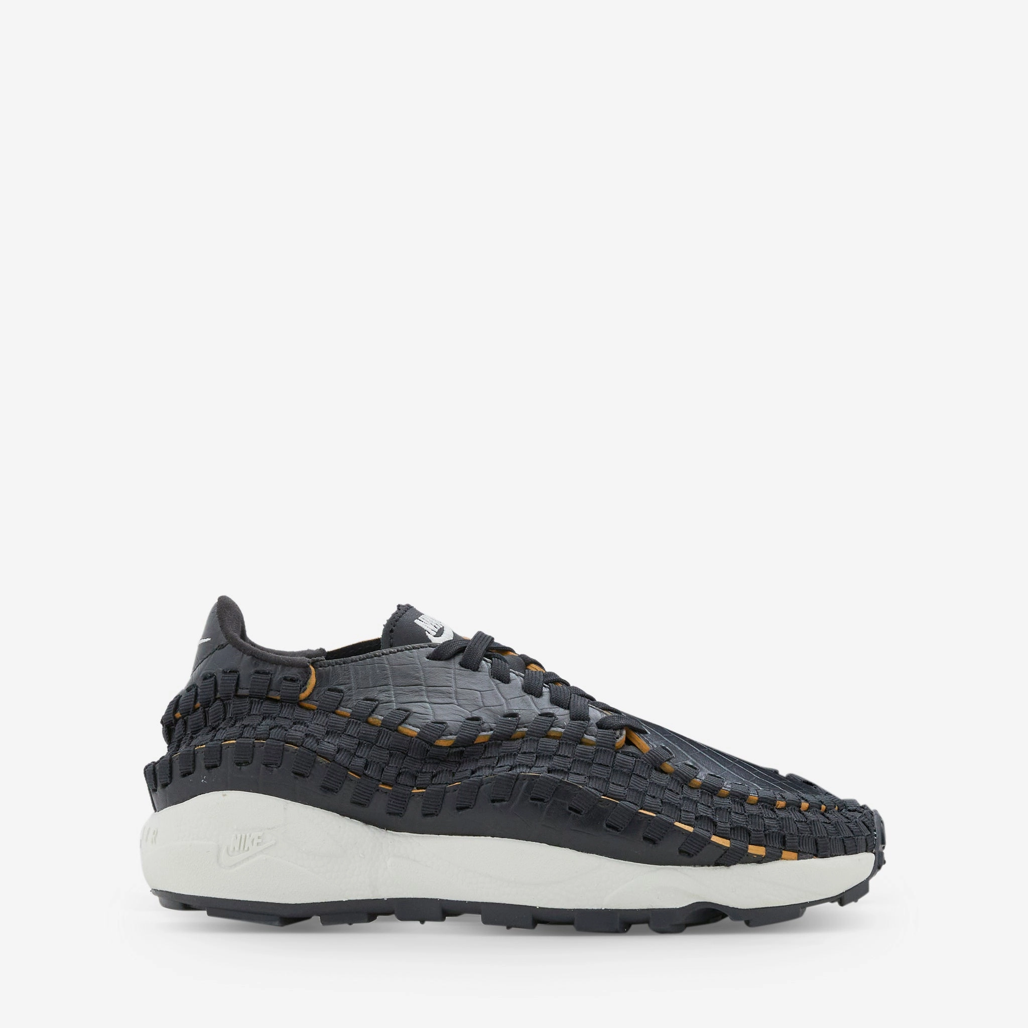 Women's Air Footscape Woven PRM Black | Pale Ivory | Desert Ochre Nike Shoes Gold