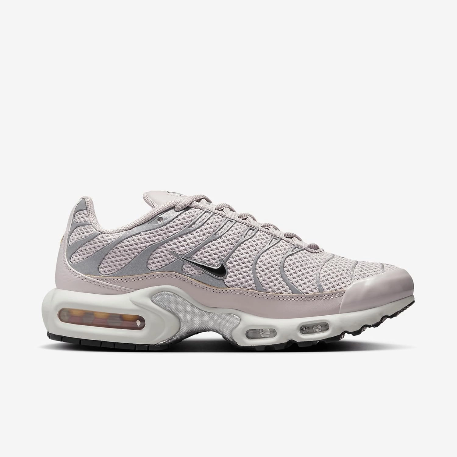 Nike Max Golf Shoes Nike Air Max Plus Women's Shoes (DZ3671-100, White/Black/Picante RED/Citron Pulse)