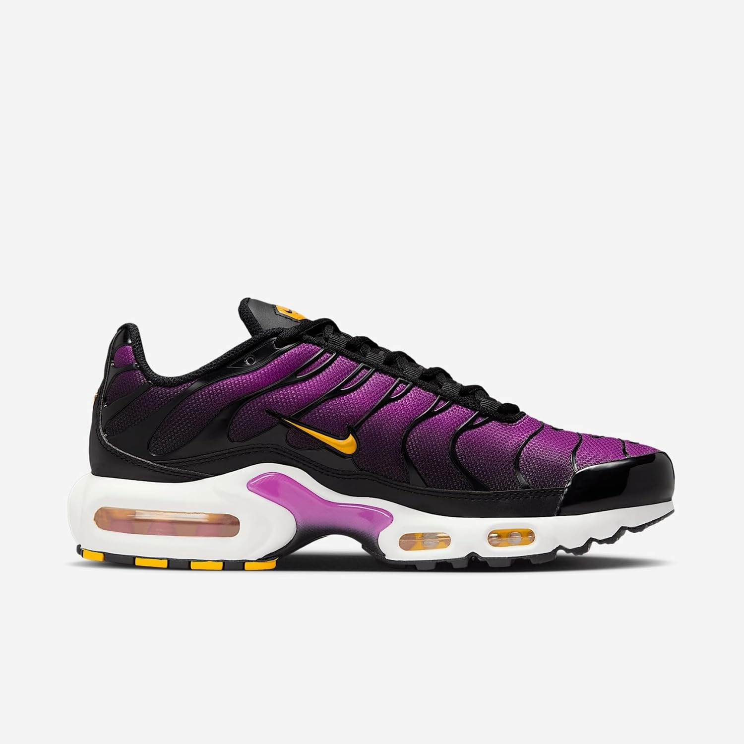 Nike's Most Comfortable Shoe Nike Air Max Plus Women's Shoes (DZ3671-100, White/Black/Picante RED/Citron Pulse)