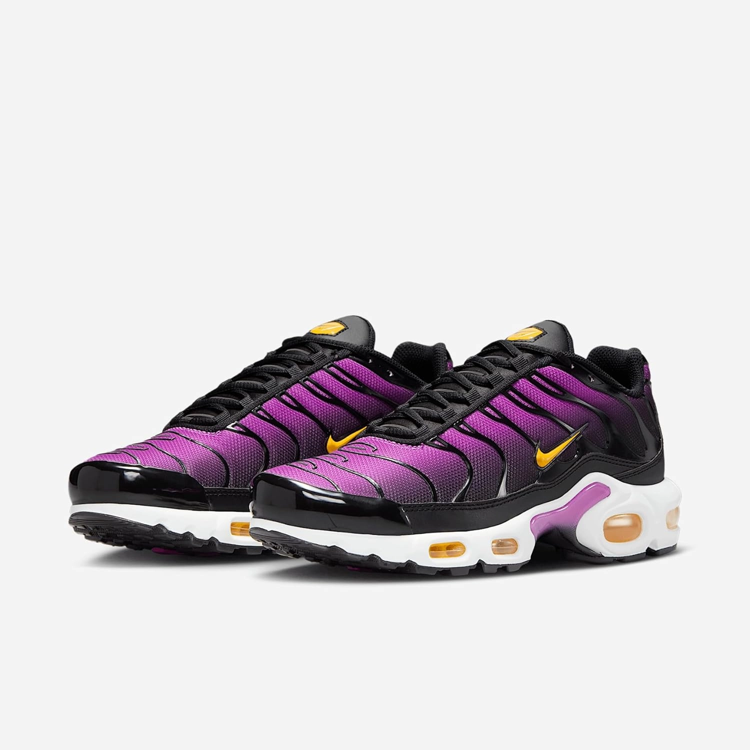 Nike Air Max Plus Women's Shoes (DZ3671-100, White/Black/Picante RED/Citron Pulse) Nike Golf Shoes Air Max