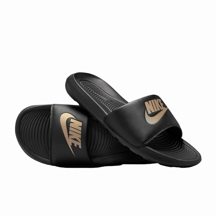 Nike Toddler Shoes Nike ciabatta mare o piscina da adulto Victory One Slide CN9675 006 nero-oro