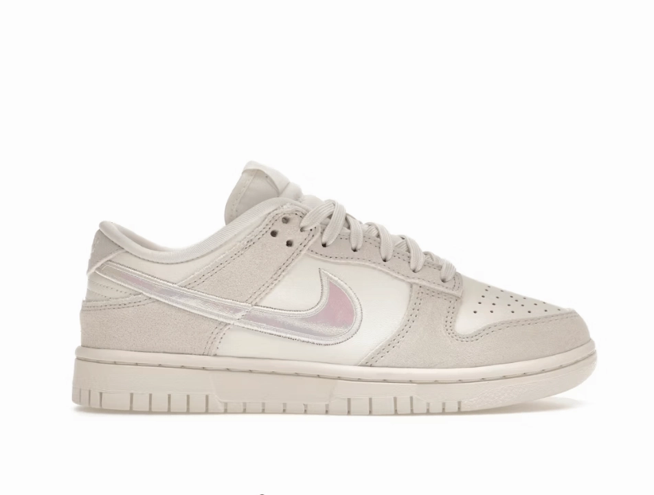 Nike Dunk Low Sail Iridescent Swoosh (Women's) Target Shoes Nike