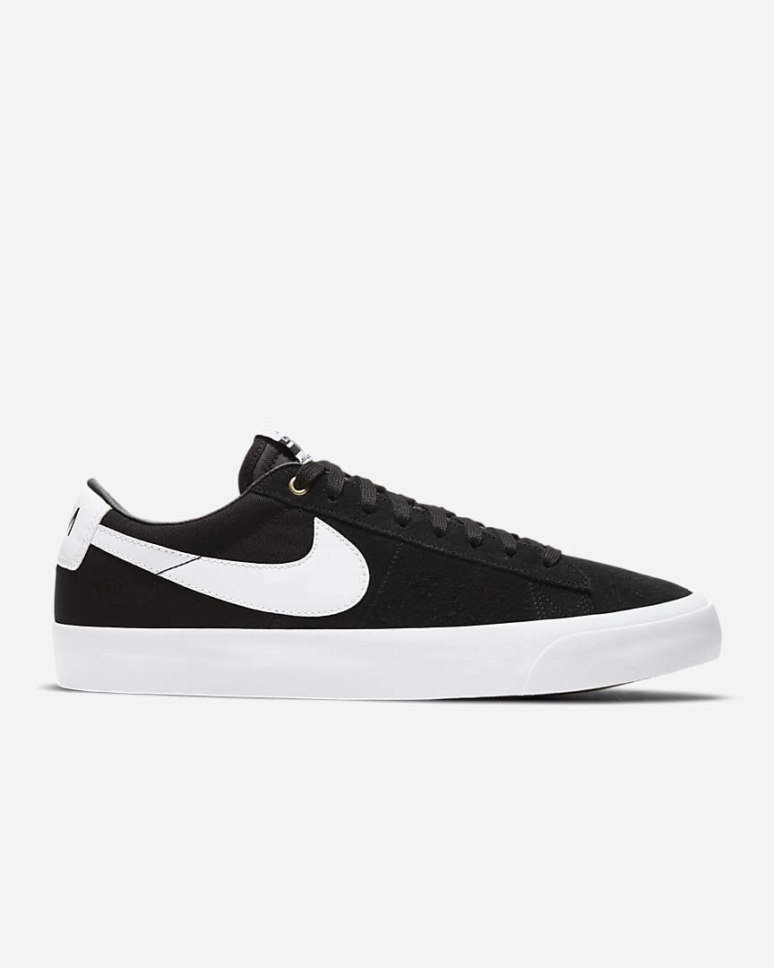 Nike SB Zoom Blazer Low Pro GT - (Black/Black/Gum Light Brown/White) Nike Kevin Durant Basketball Shoes