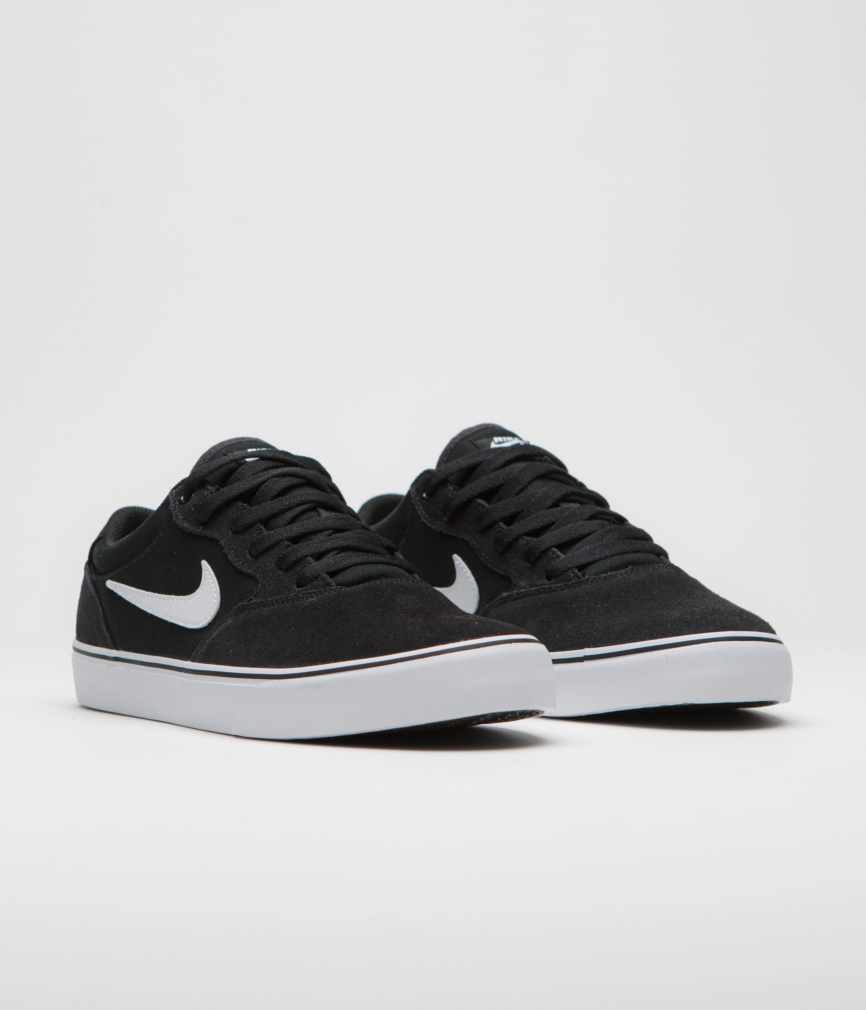 Nike SB Chron 2 Shoes - Black / White - Black Nike Shoes Standing All Day