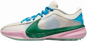 Nike Football Shoes Mercurial Nike Giannis Freak 5 Men's Basketball Shoes (DX4985-100, Light Orewood Brown/Medium Soft Pink/Blue Lightning/Emerald Rise) Size 9