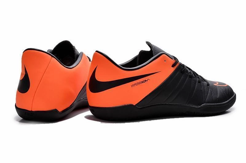 Nike Non Slippery Shoes Nike Hypervenom Phelon II IC Indoor Soccer Shoes DB0016 Black Orange