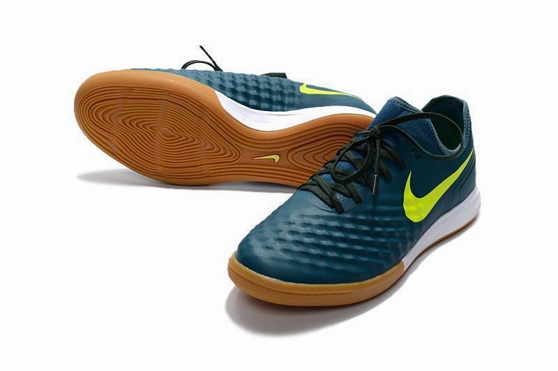 Velcro Strap Nike Shoes Nike MagistaX Finale II IC Soccer Shoes Seaweed Volt Hasta Mica Green