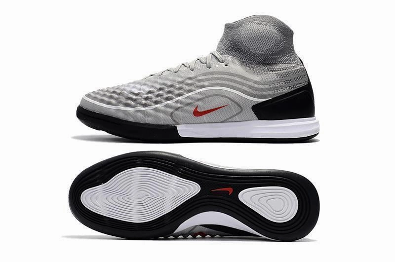 Fly Nike Shoes Nike MagistaX Proximo II IC Soccer Shoes Cool Grey Varsity Red Black
