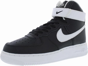 Baseball Turf Shoes Nike Nike Men's Air Force 1 High '07 Shoes (CT2303-002, Black/White)