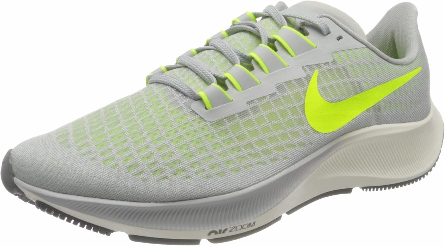 Nike Leopard Running Shoes Nike Men's Pegasus 37 Running Shoe, Fog Grey Volt, 7.5 UK