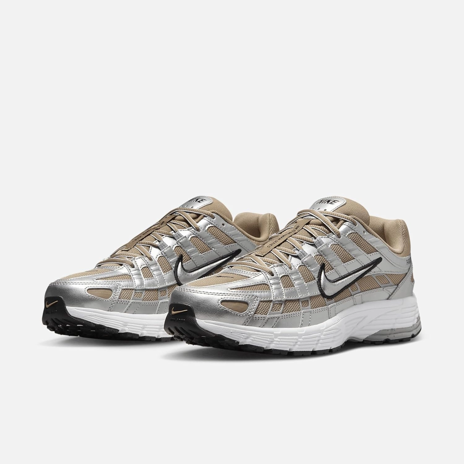 Nike Air Max Dn Casual Shoes Nike P-6000 Men's Shoes (HQ3030-200, Khaki/Metallic Platinum/Pure Platinum/)