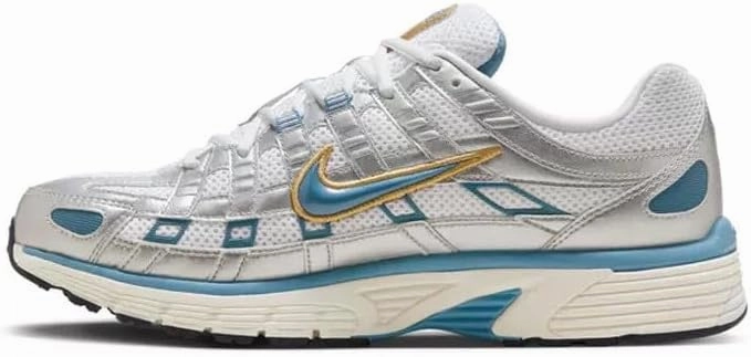Nike P-6000 Shoes (HJ7246-100, White/Metallic Silver/Pale Ivory) Size 9 Orange Nike Shoes Air Force