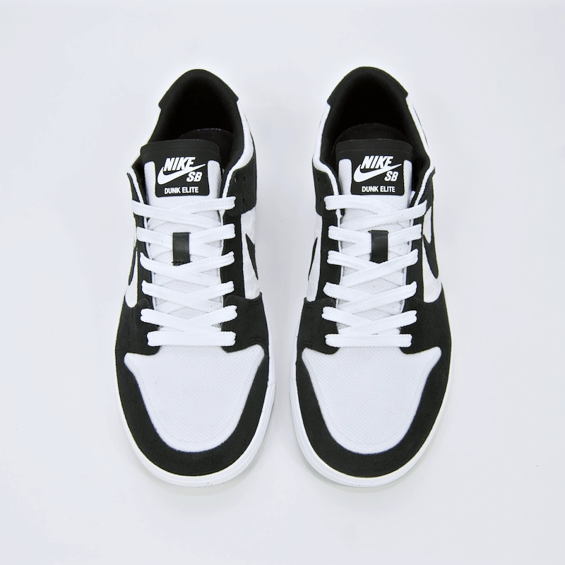 Nike SB - Dunk Low Elite QS Shoes (Oskar 'Oski' Rozenberg) - Black / Black - White - Clear Nike Soccer Shoe