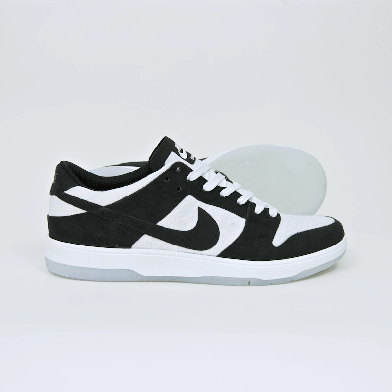 Nike SB - Dunk Low Elite QS Shoes (Oskar 'Oski' Rozenberg) - Black / Black - White - Clear Nike Stussy Shoes