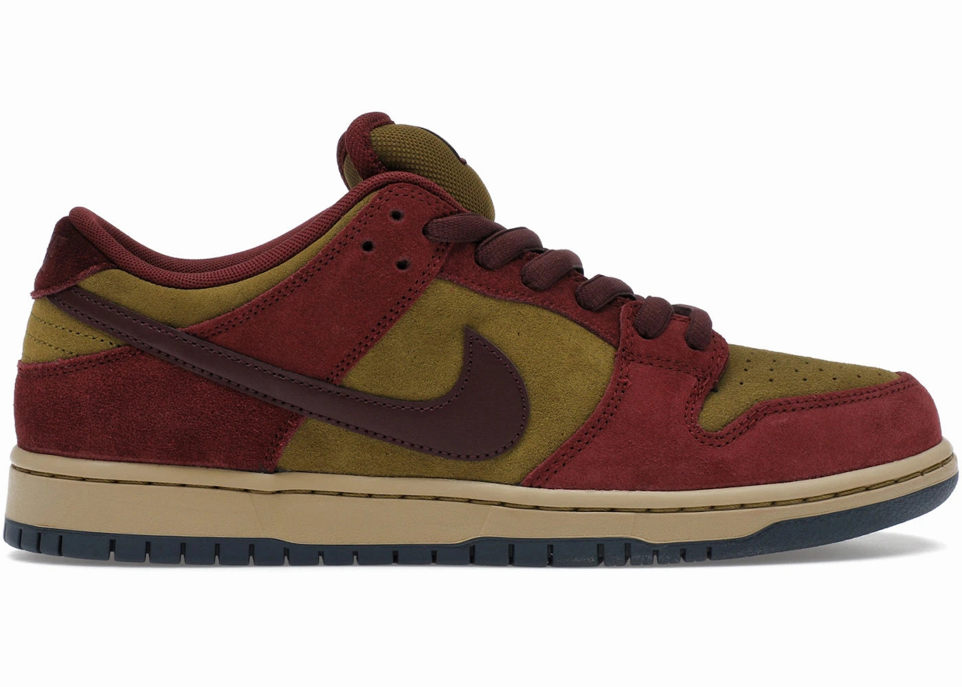 Nike SB Dunk Low Dark Team Red Olive Flak Build Custom Nike Shoes