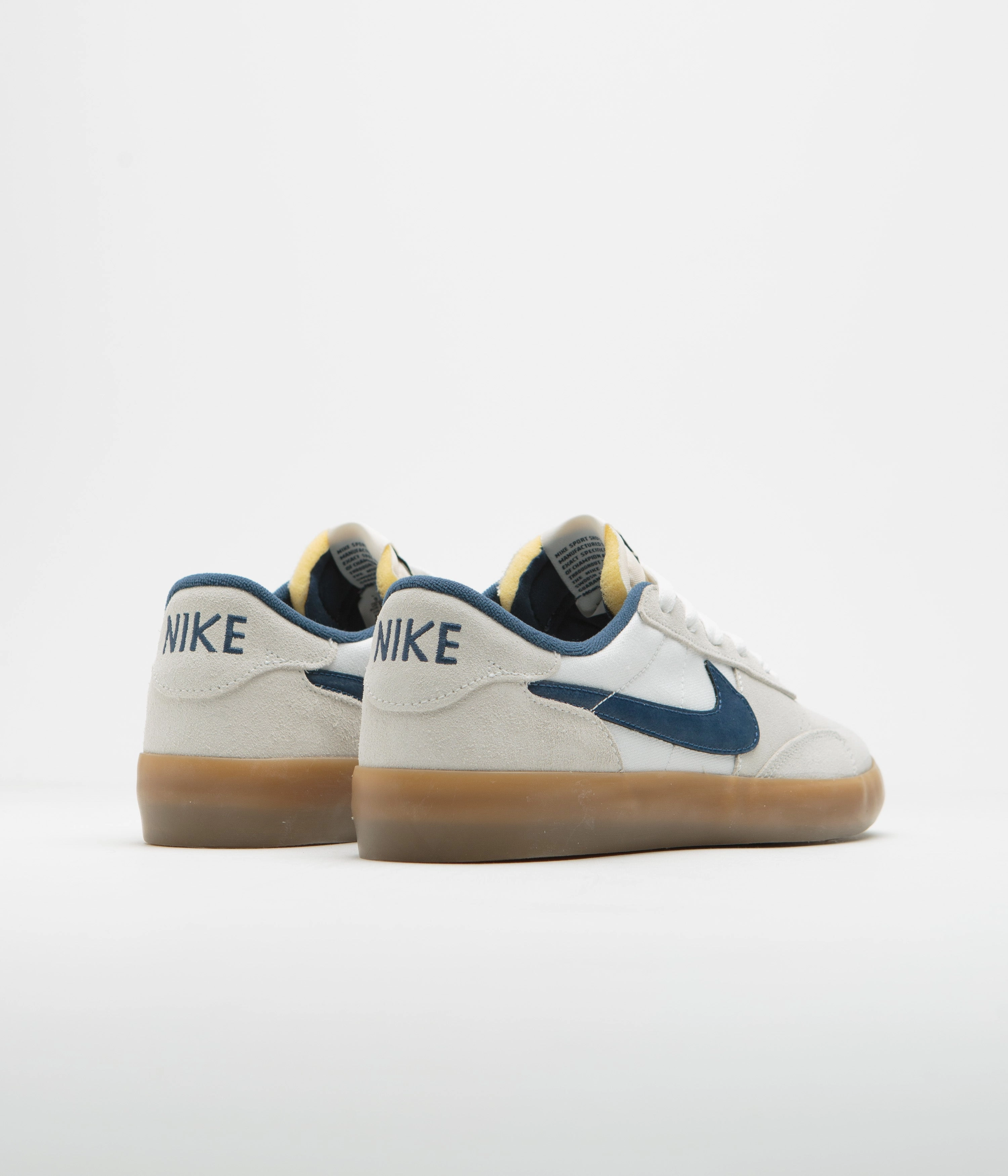 Nike SB Heritage Vulc Shoes - Summit White / Navy - White - Gum Light Brown Youth Nike Shoes On Sale