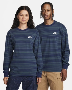 Nike Shoes For Underpronation Nike SB Skate Longsleeve - Midnight Navy/Deep Jungle
