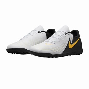 Nike scarpa da calcetto da uomo Phantom GX 2 Club TF FJ2587-100 bianco-nero-oro Baseball Turf Shoes Nike